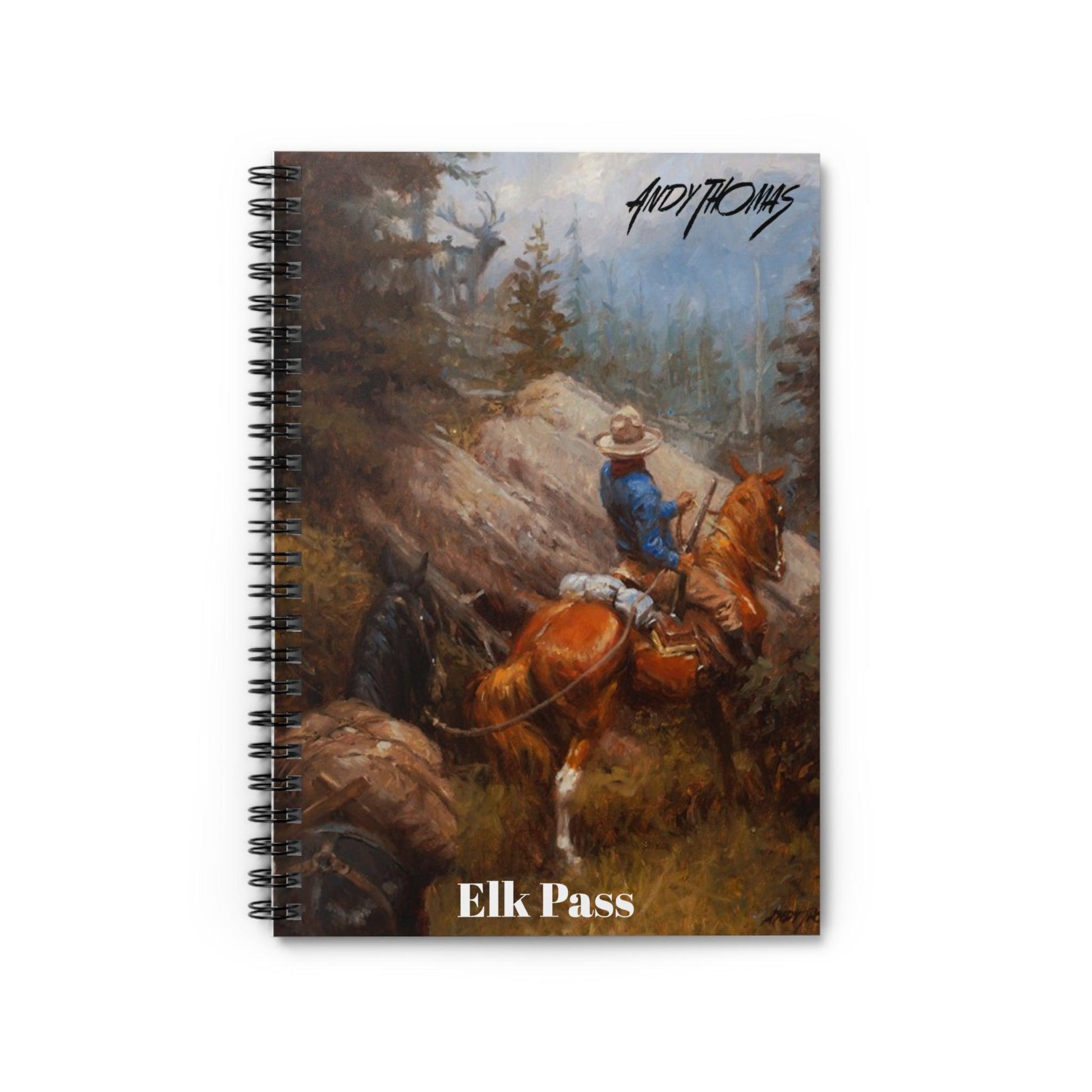 Elk Pass - Spiral Notebook - Ruled Line - Andy Thomas Designs