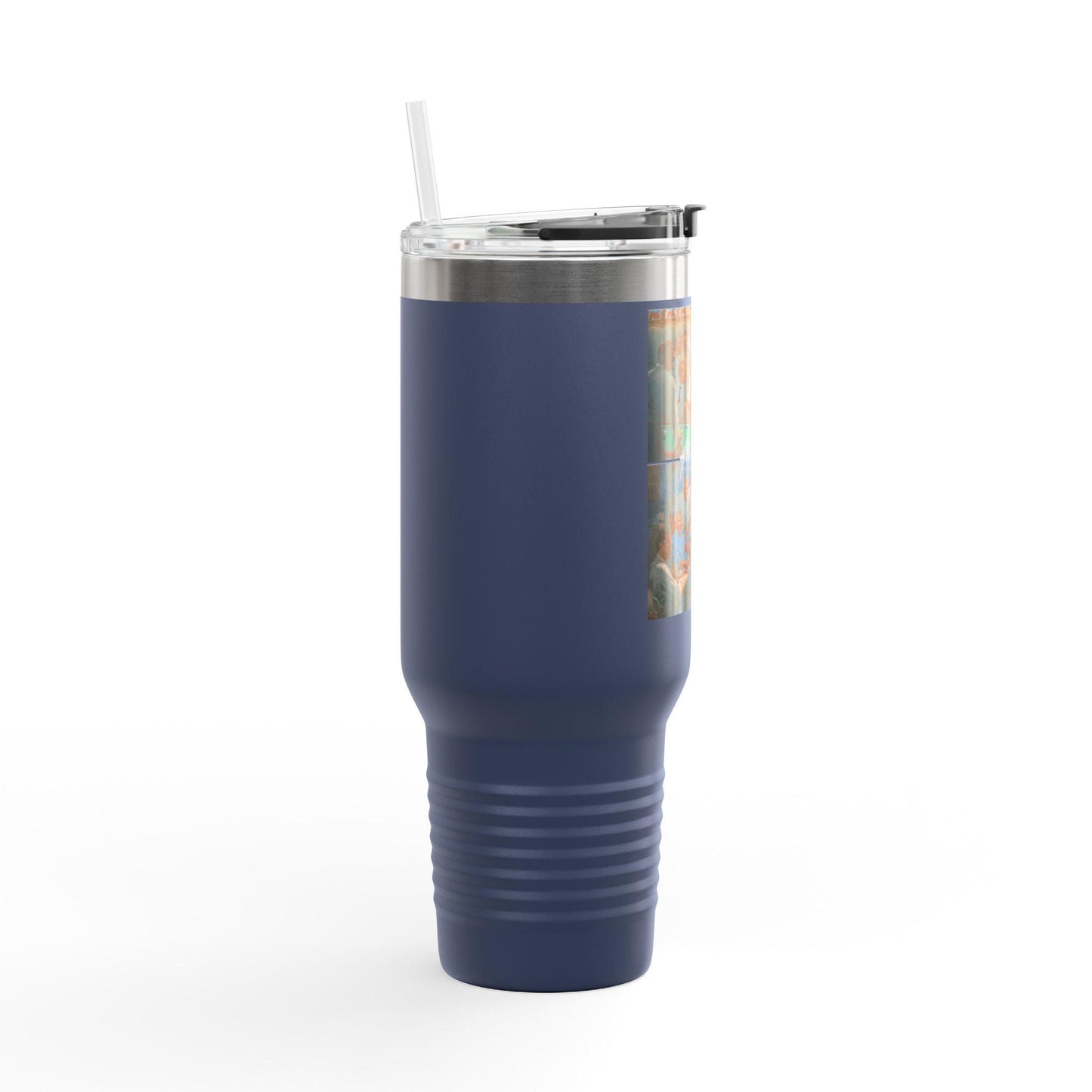 Callin' the Blue & Grand Ol' Gang on Insulated Travel Mug 40oz - US Presidents Duo Pool & Poker Combo - Andy Thomas Designs