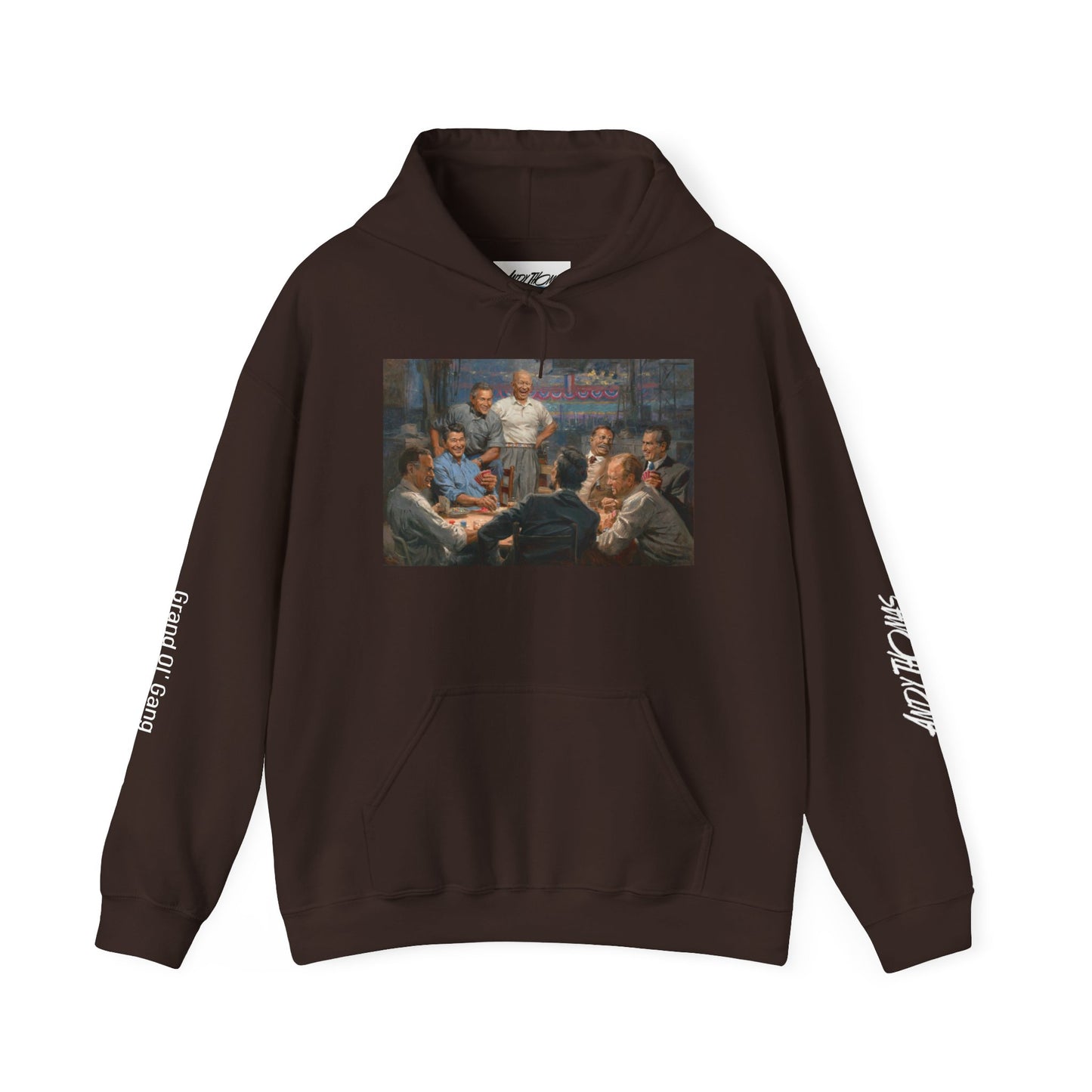 Grand Ol' Gang — Presidents Playing Poker Portrait Pullover