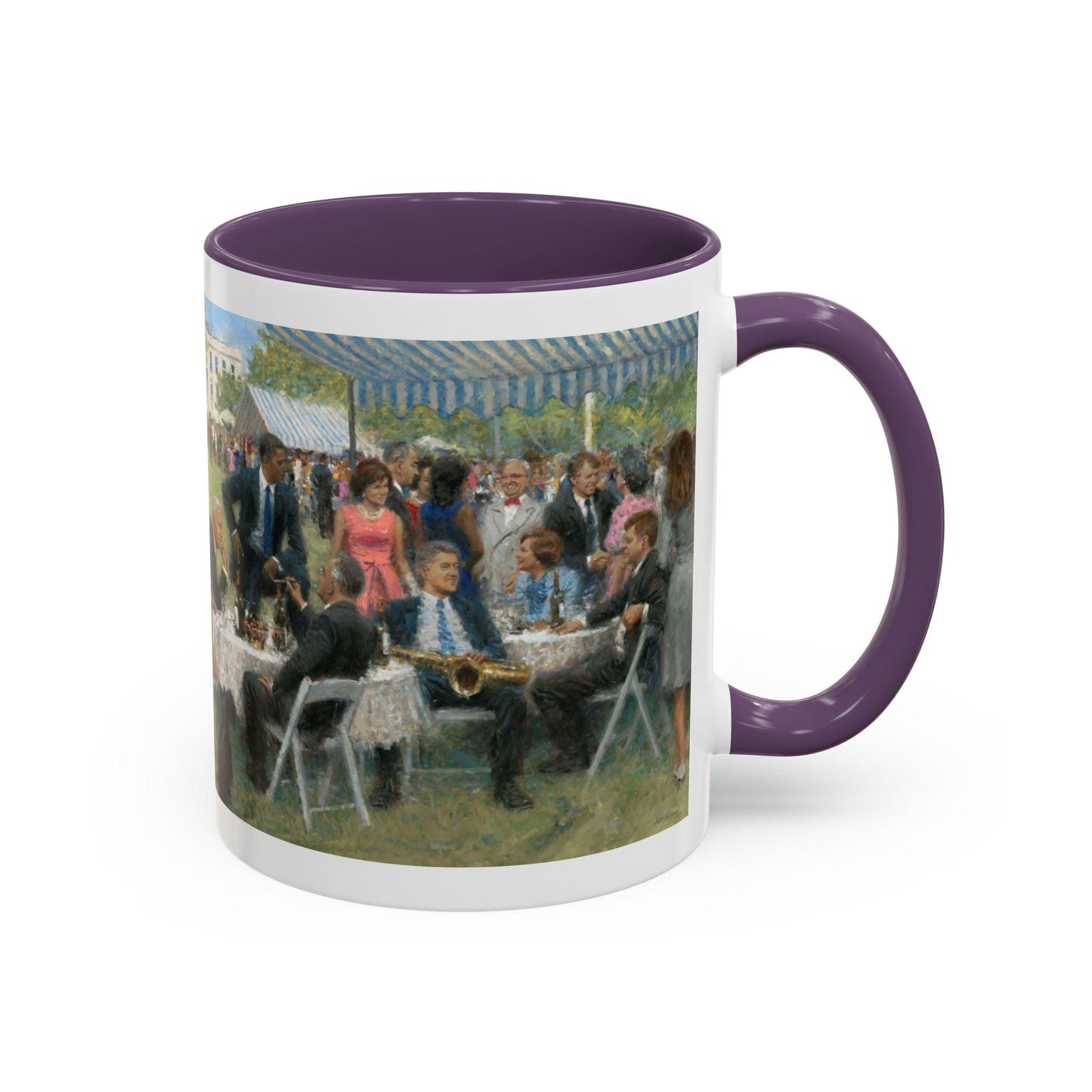 The Dem. Party - Elegant Event Themed Coffee Mug - 11oz & 15oz - Whitehouse Gathering with Biden - Andy Thomas Designs