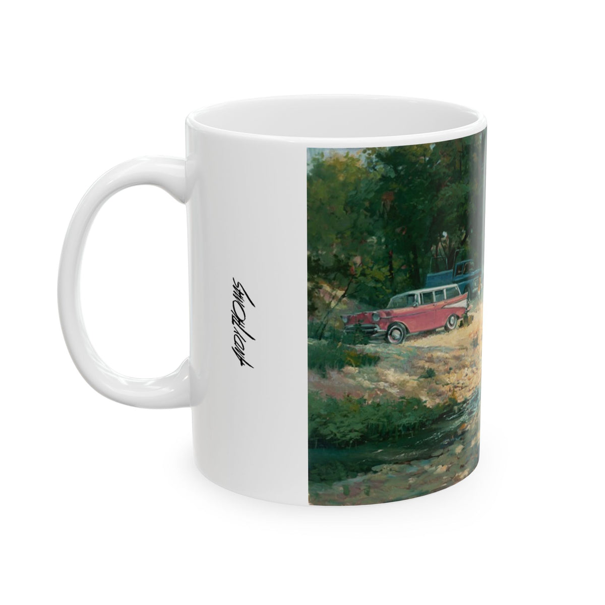 Grandma at the Creek | Ceramic Mug — Coffee Cup (11oz/15oz)