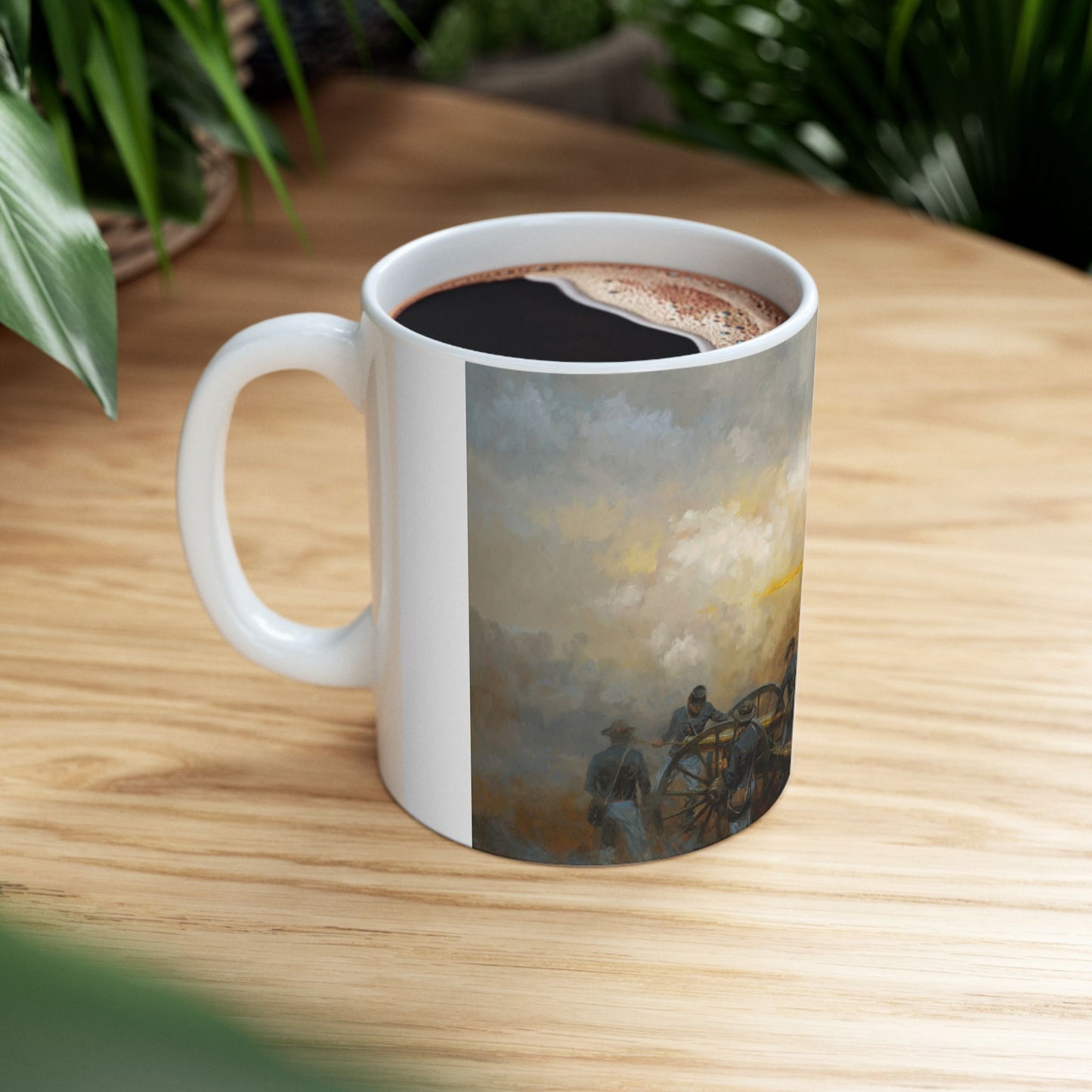 The Very Forest Seemed to Fall - Ceramic Mug with Stones River Civil War Design.
