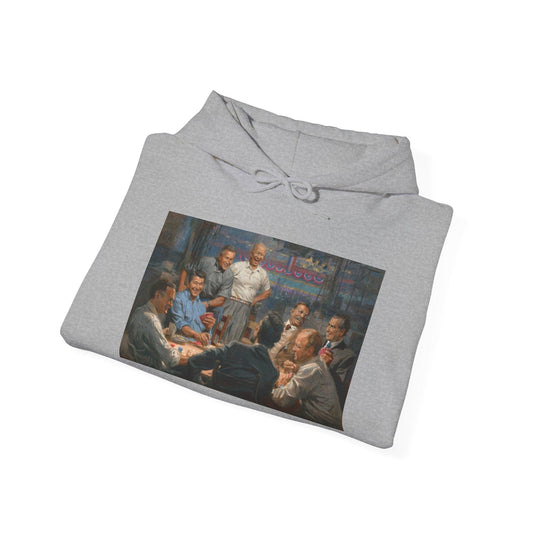 Grand Ol' Gang - Unisex Hooded Sweatshirt - US Presidents Playing Poker - Andy Thomas Designs