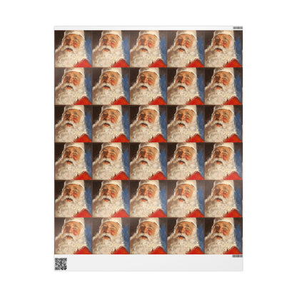 Santa Festive Wrapping Paper for Holidays, Ideal for Christmas Gifts, Unique Gift Wrap, Santa Claus Design, Holiday Celebrations, [...]