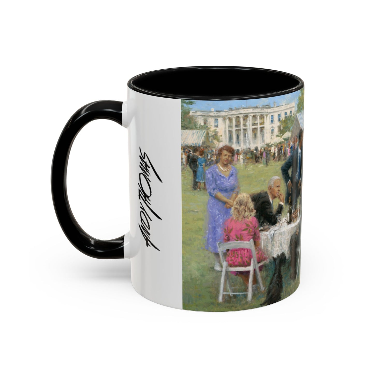 The Democratic Party - Elegant Event Themed Coffee Mug - 11oz & 15oz - Whitehouse Gathering with Obama