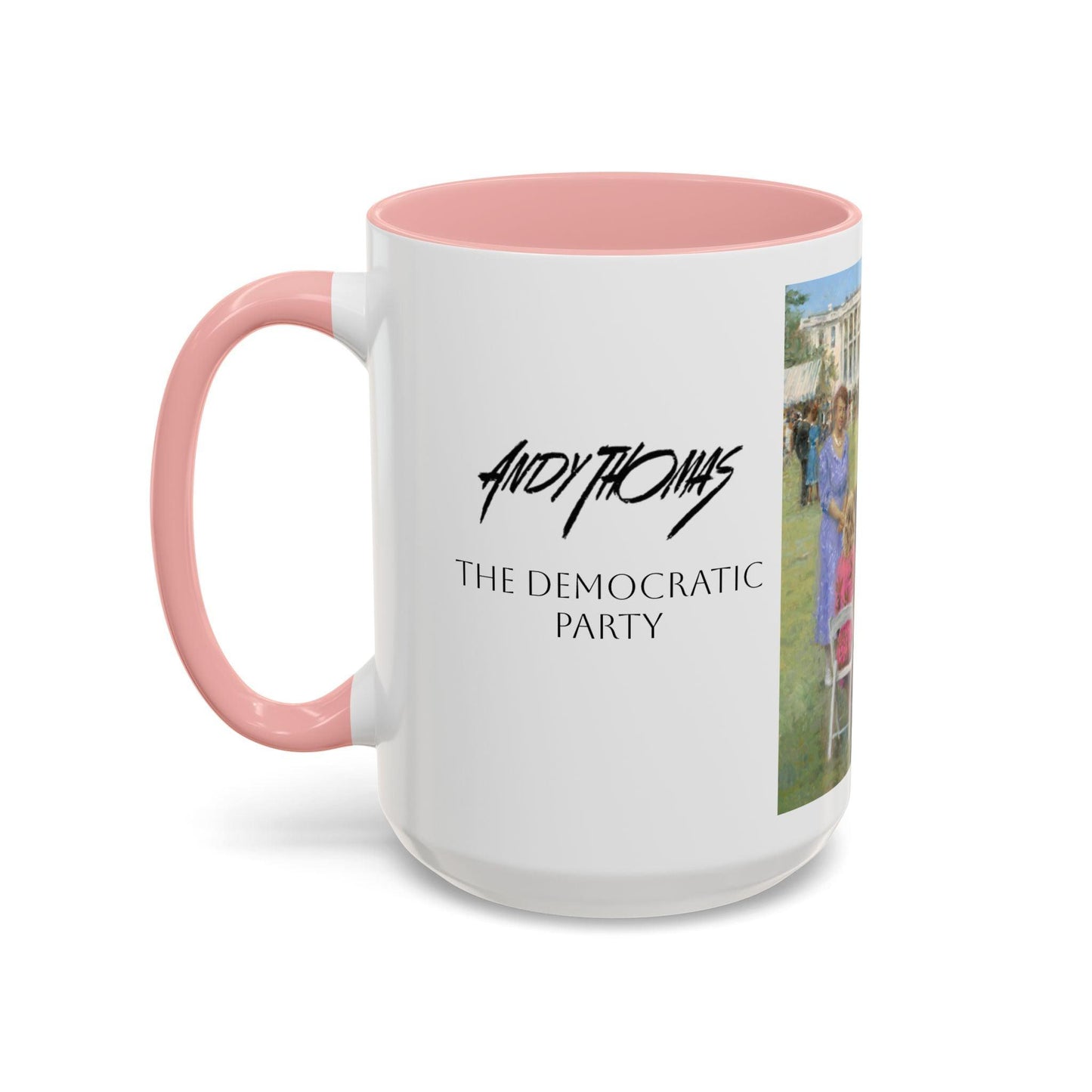 The Dem. Party - Elegant Event Themed Coffee Mug - 11oz & 15oz - Whitehouse Gathering with Biden - Andy Thomas Designs