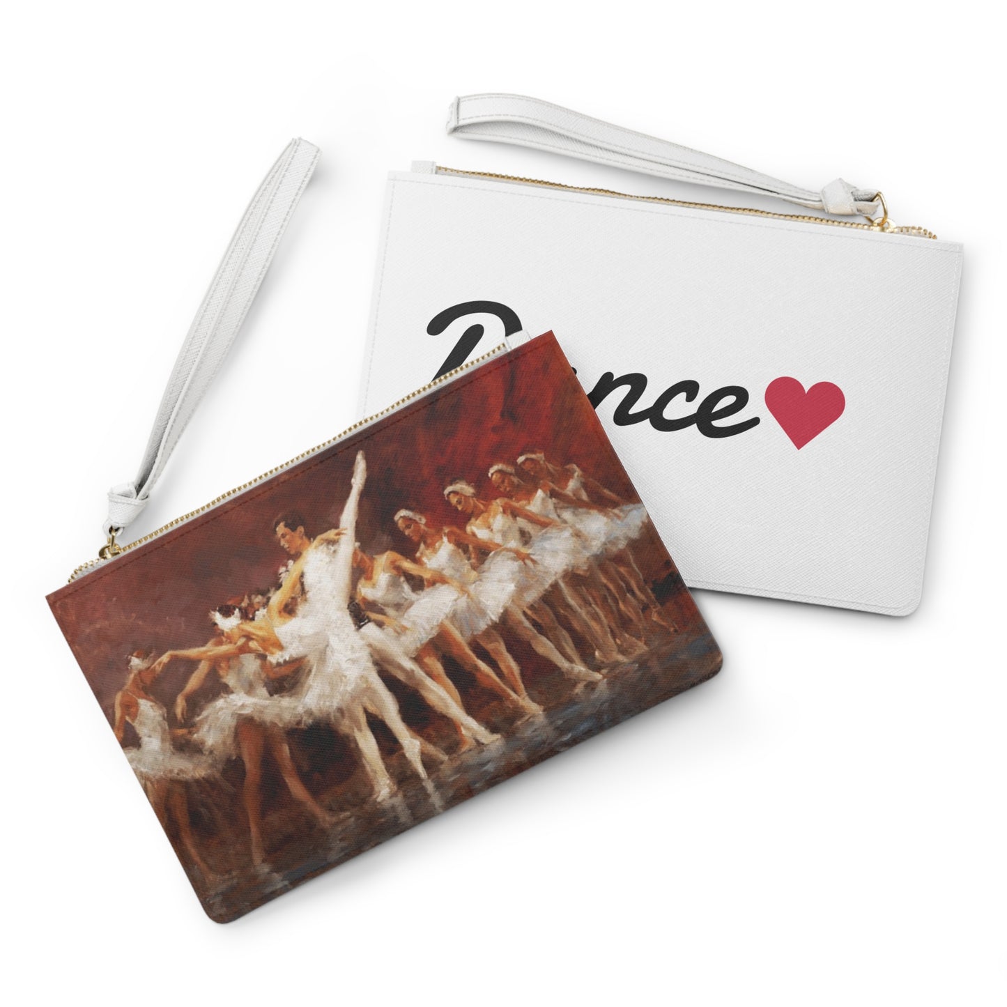 Ballet Dancers Clutch — Dance Heart Print Wristlet Purse