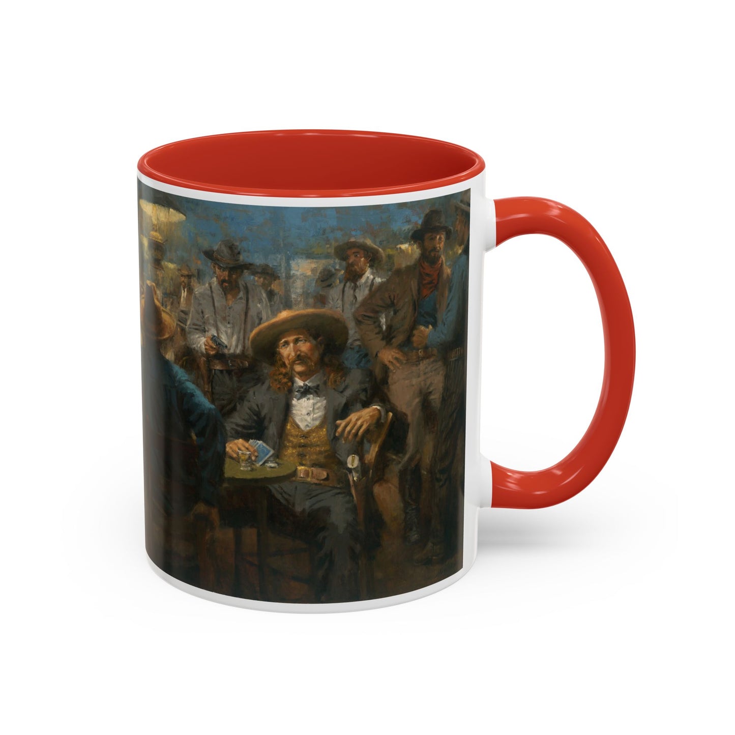 Wild Bill's Last Deal | Vintage Poker Western Art Coffee Mug - 11 & 15 oz