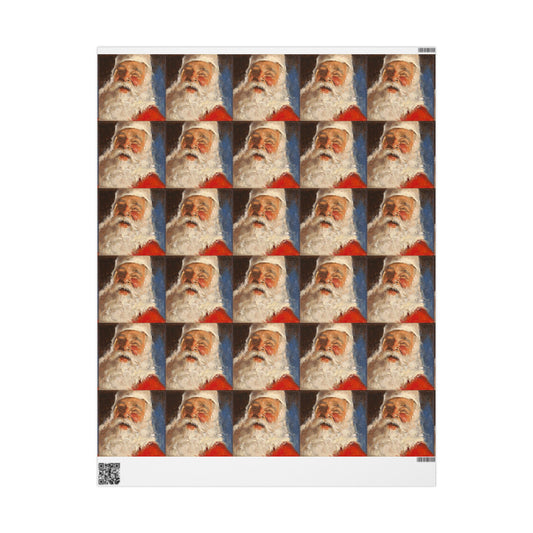 Santa Festive Wrapping Paper for Holidays, Ideal for Christmas Gifts, Unique Gift Wrap, Santa Claus Design, Holiday Celebrations, [...]