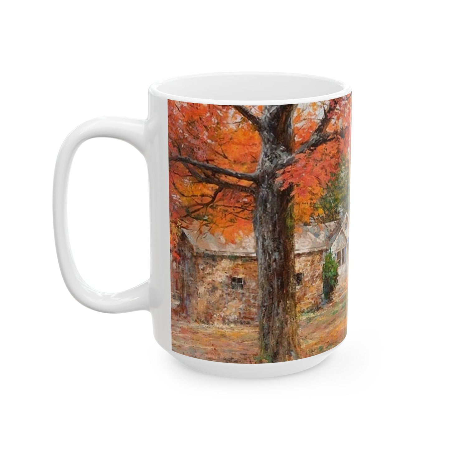 Fall Residence | Autumn | Changing Seasons | Leaves turning | Ceramic Mug — Coffee Cup (11oz/15oz)