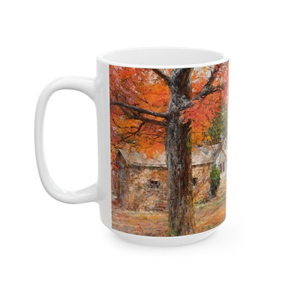 Fall Residence | Autumn | Changing Seasons | Leaves turning | Ceramic Mug — Coffee Cup (11oz/15oz)