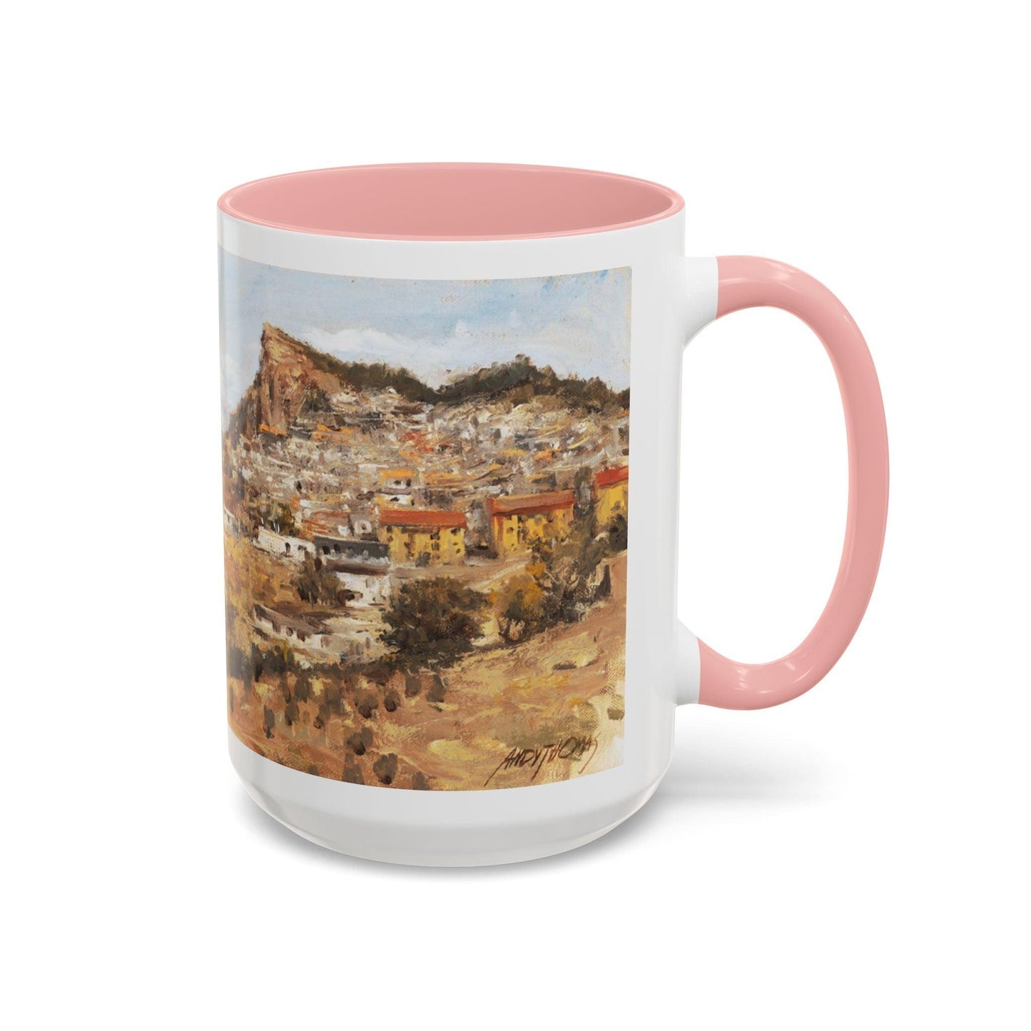 San Nicola dell'Alto - Elegant Accented Coffee Mug - 11oz & 15oz - Italian Landscapes - Andy Thomas Designs