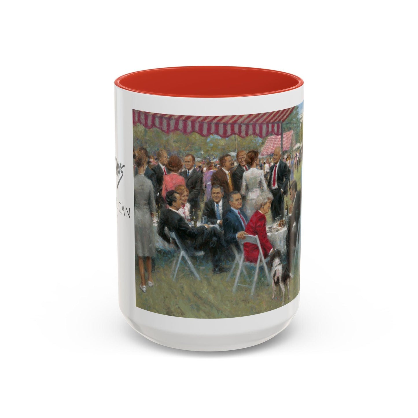 The Repub. Party Coffee Mug - Elegant Accent Coffee Mug 11oz & 15oz with Presidential Gathering Design - Andy Thomas Designs