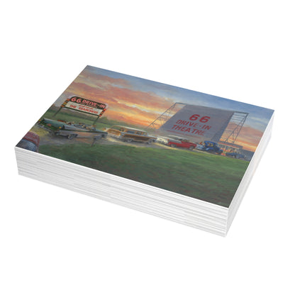 Note Cards: 66 Drive-in | Route 66 Theatre - Envelopes Included