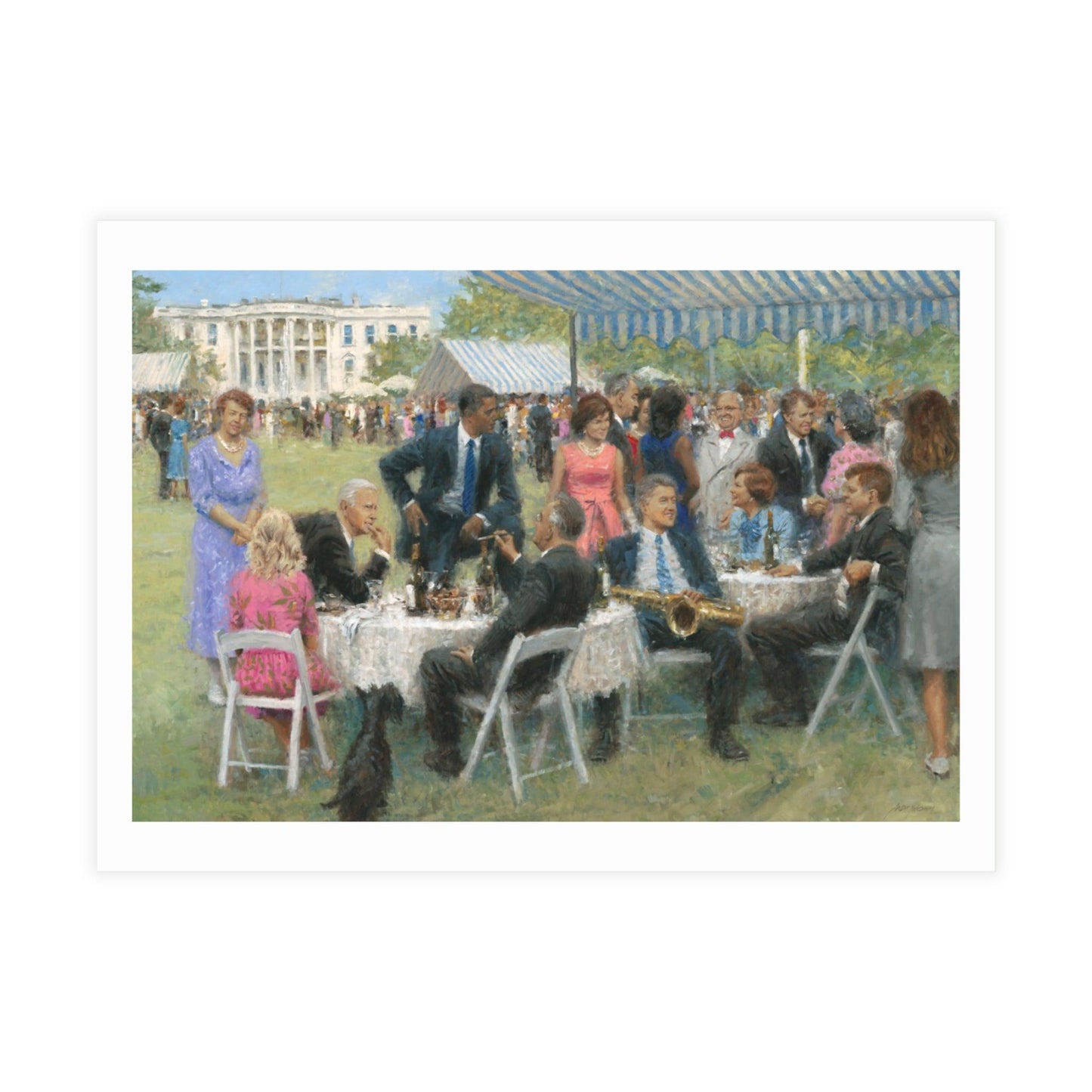 Postcards: The Dem. Party | US Presidents Whitehouse Postcard Bundle - Envelopes Included - Andy Thomas Designs