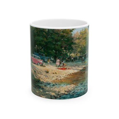Grandma at the Creek | Ceramic Mug — Coffee Cup (11oz/15oz)