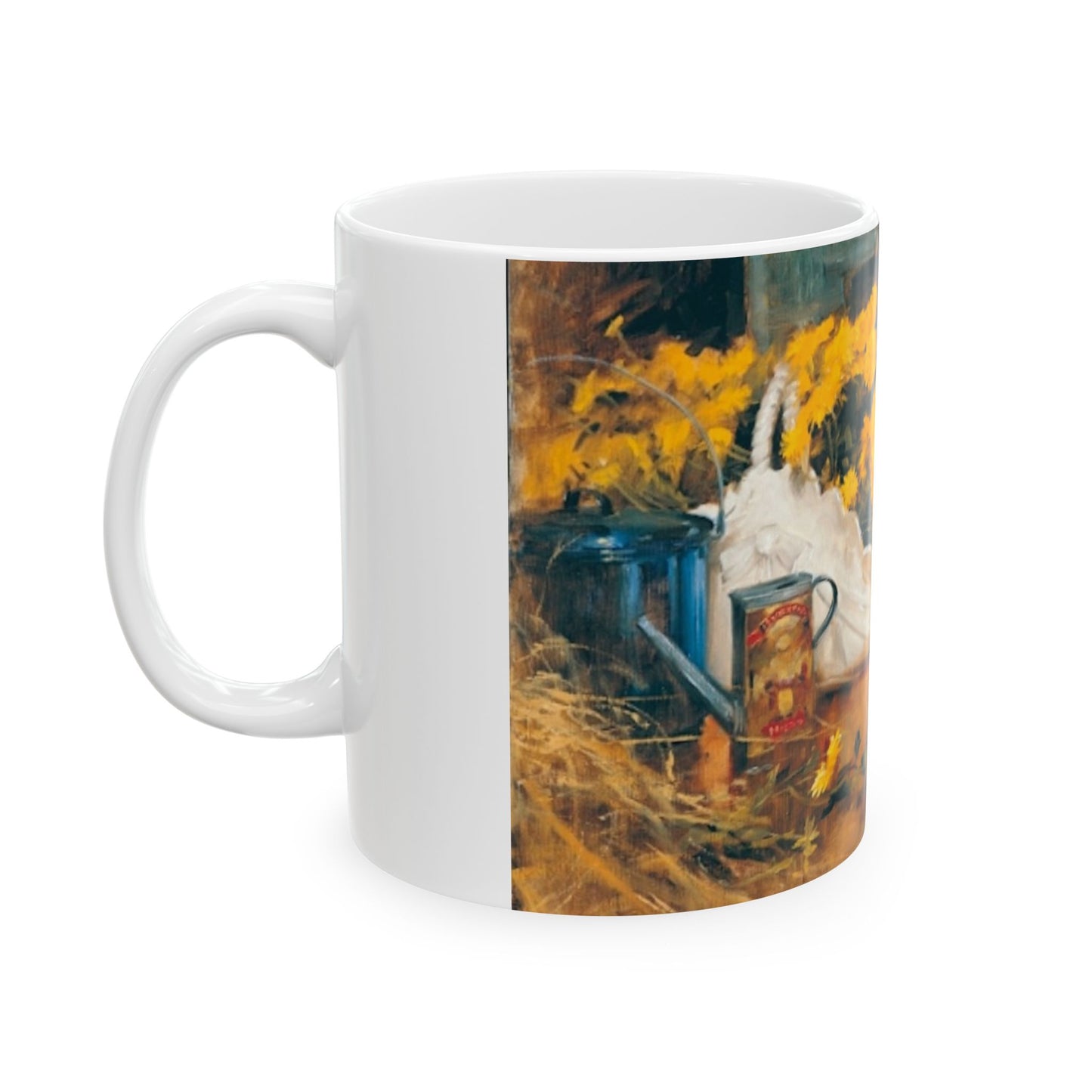 Italian Still Life | European Kitchen | Ceramic Mug — Vintage Country Life Coffee Cup (11oz/15oz)