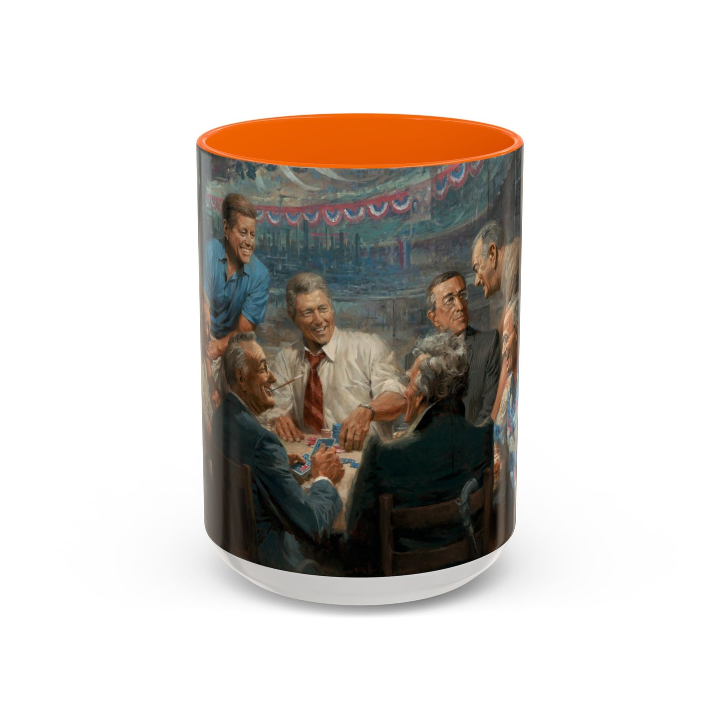 Callin the Blue Coffee Mug - Elegant Accent Coffee Mug 11oz & 15oz with Presidential Gathering Design