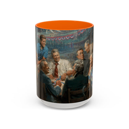 Callin the Blue Coffee Mug - Elegant Accent Coffee Mug 11oz & 15oz with Presidential Gathering Design