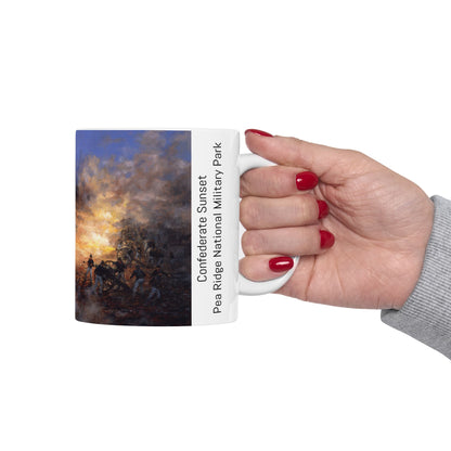 Confederate Sunset - Ceramic Mug with Scenic Design, Cozy Gift for Nature Lovers, Coffee Cup for Home or Office, Ideal for Birthdays or Holidays, [...]