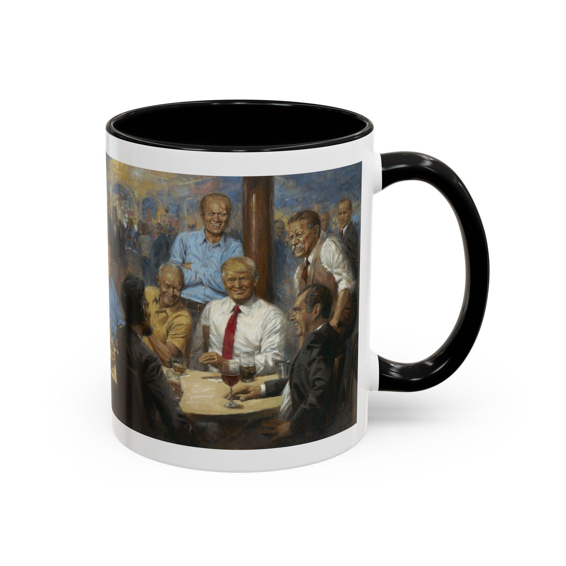 The Repub Club Coffee Mug - Elegant Accent Coffee Mug 11oz & 15oz - Presidential Gathering Design feat. Trump - Andy Thomas Designs