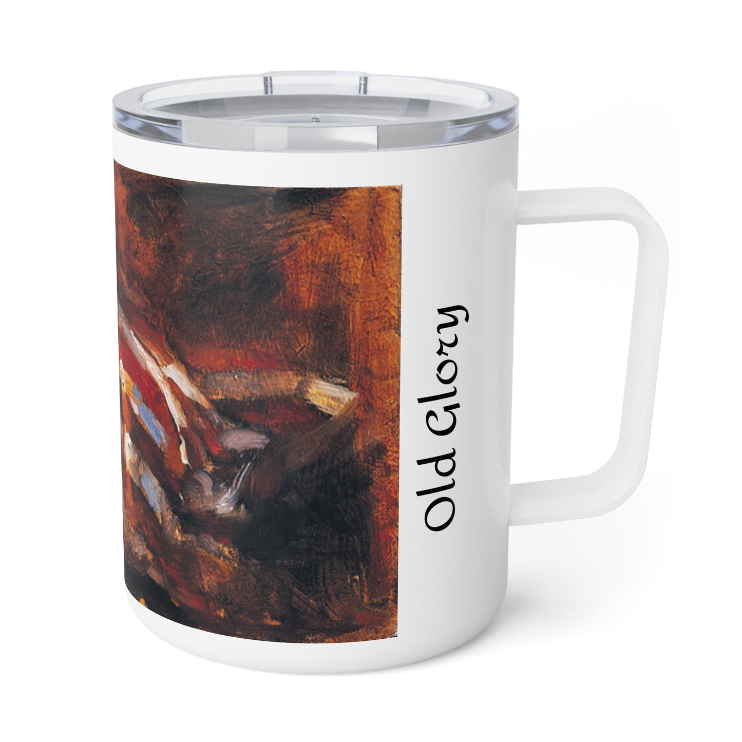 Old Glory - Patriotic Insulated Coffee Mug - 10oz American Flag Design