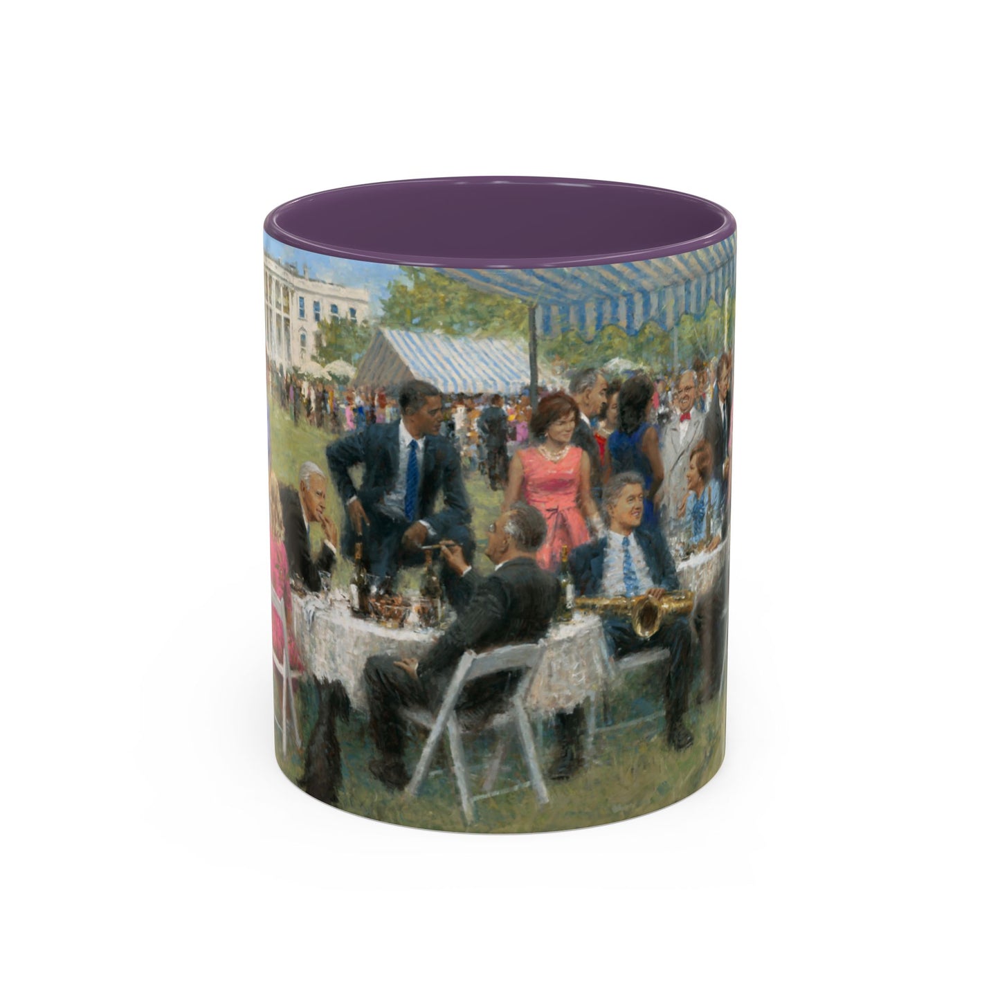 The Democratic Party - Elegant Event Themed Coffee Mug - 11oz & 15oz - Whitehouse Gathering with Obama