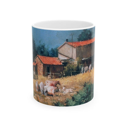 Italian Farm | Plein Air | Ceramic Mug — Vintage Country Life Coffee Cup (11oz/15oz)