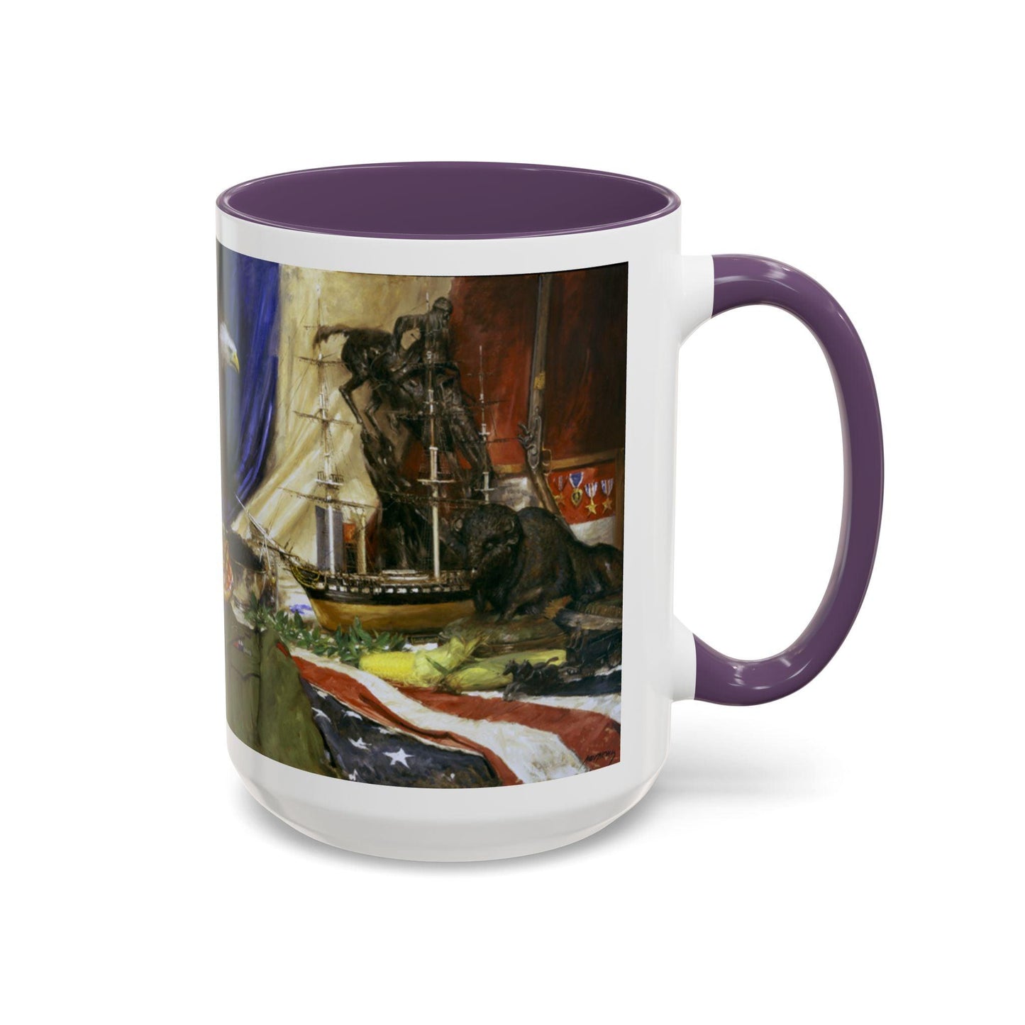 Tribute to America Coffee Mug - 11oz & 15oz - Veterans & Service members | Patriotic Artwork - Andy Thomas Designs