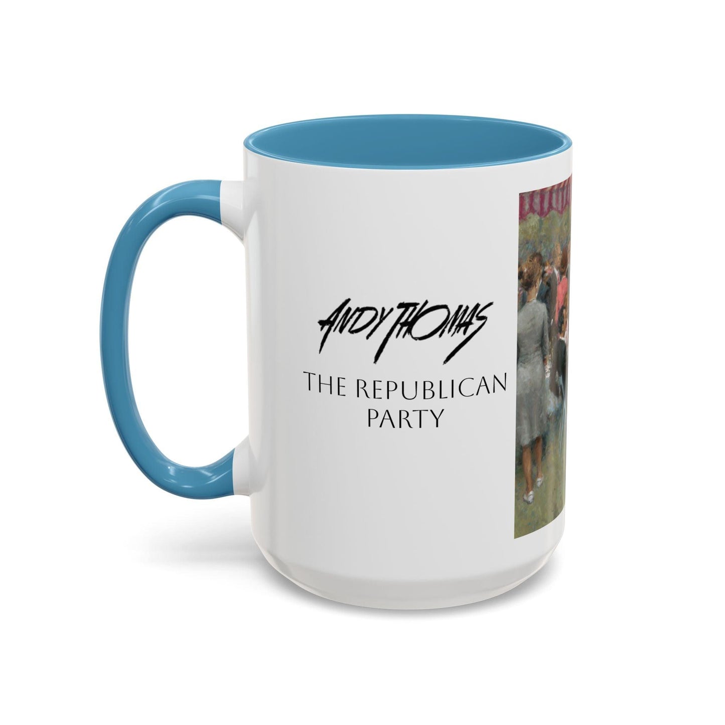 The Repub. Party Coffee Mug - Elegant Accent Coffee Mug 11oz & 15oz with Presidential Gathering Design - Andy Thomas Designs