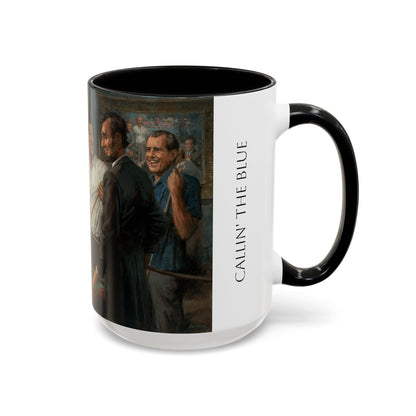 Callin the Blue Coffee Mug - Elegant Accent Coffee Mug 11oz & 15oz with Presidential Gathering Design