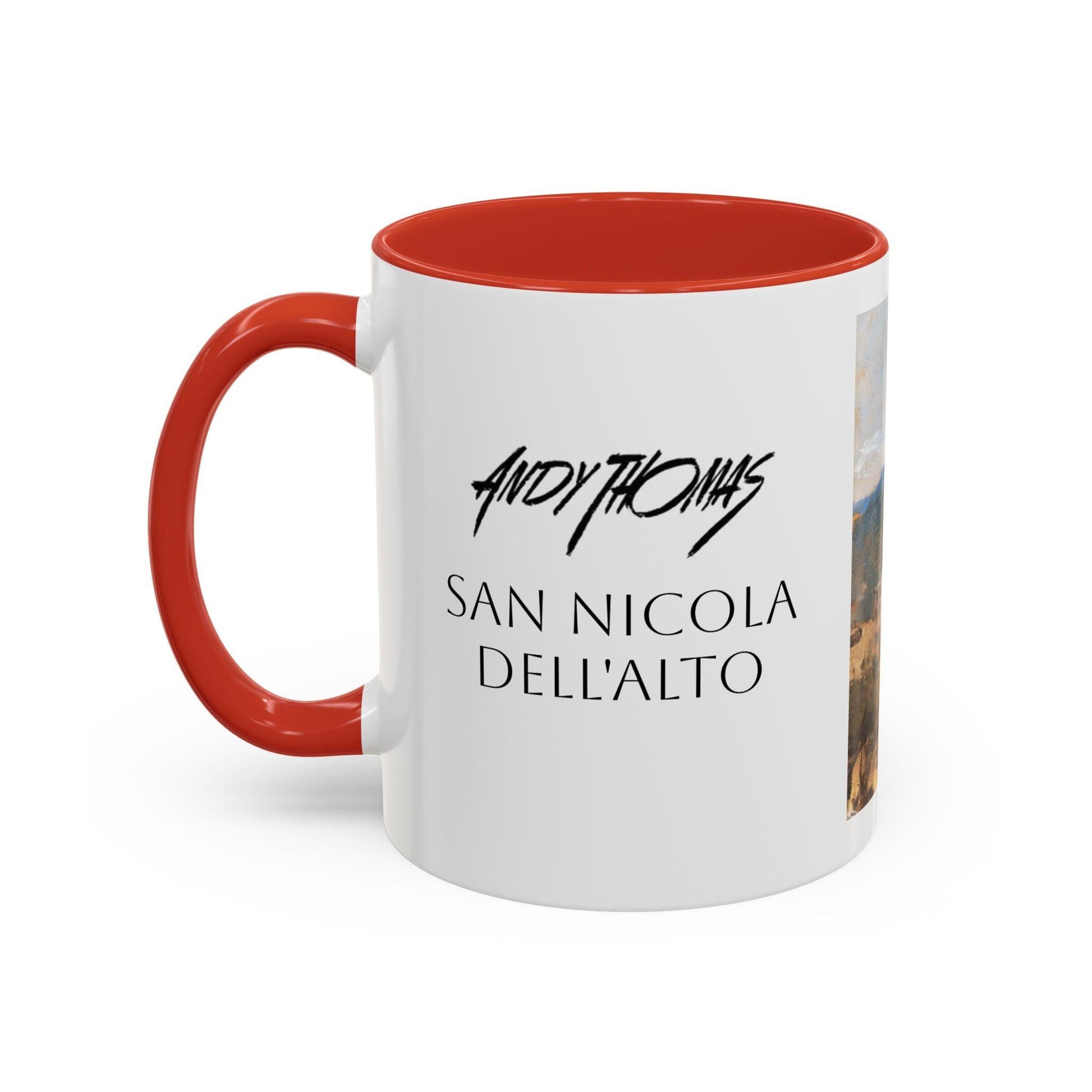 San Nicola dell'Alto - Elegant Accented Coffee Mug - 11oz & 15oz - Italian Landscapes - Andy Thomas Designs