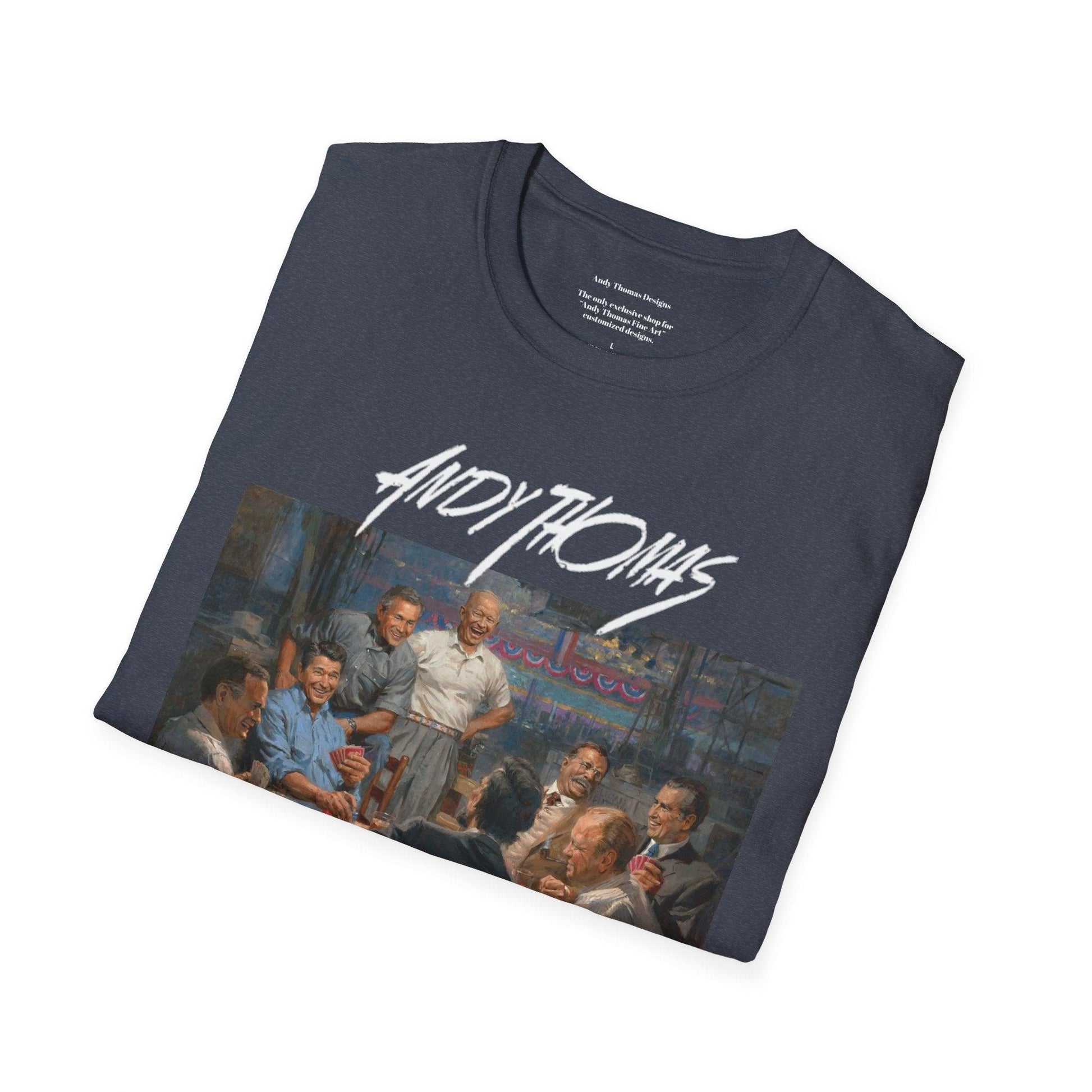 Grand Ol' Gang T-Shirt - US Presidents Playing Poker - Andy Thomas Designs