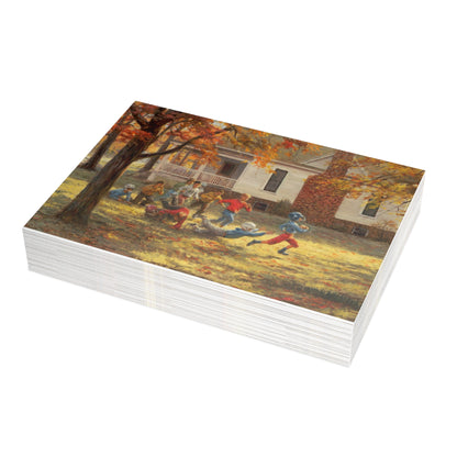 Note Cards: Fall Football - Envelopes Included