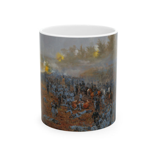 Sheridan Saves the Day - Ceramic Mug with Stones River Civil War Design.