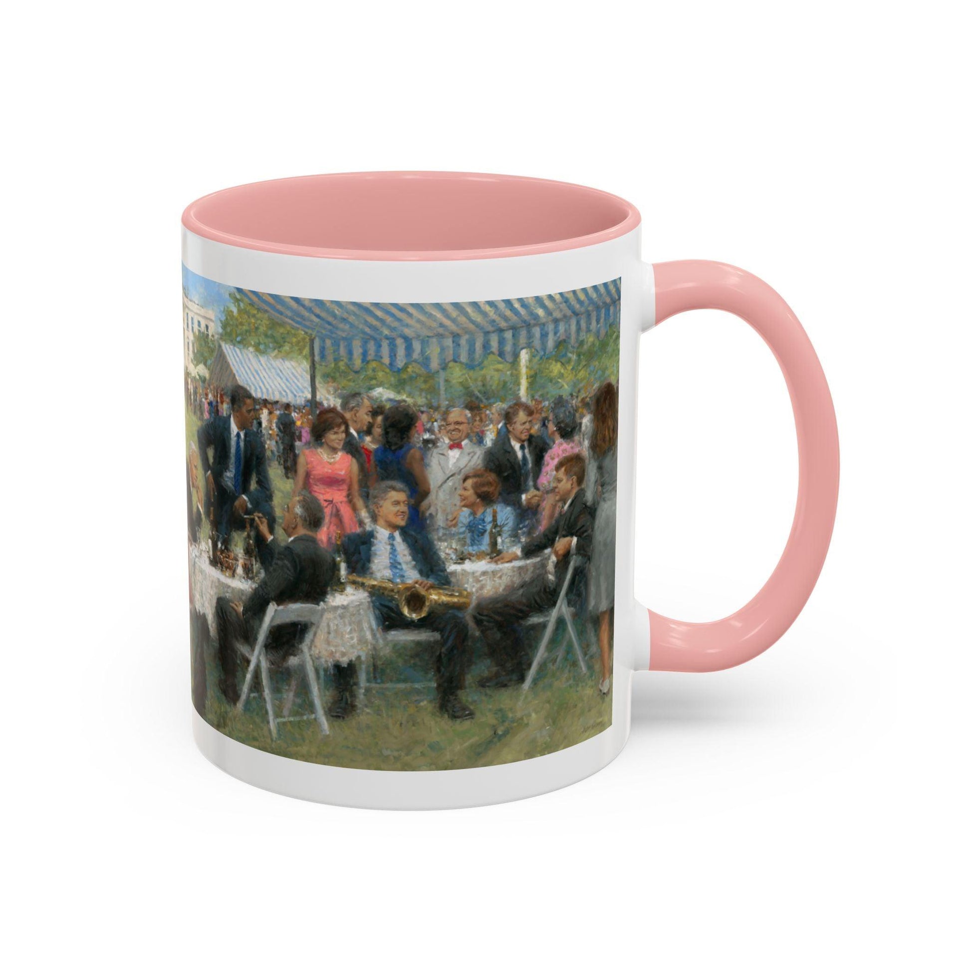 The Dem. Party - Elegant Event Themed Coffee Mug - 11oz & 15oz - Whitehouse Gathering with Biden - Andy Thomas Designs