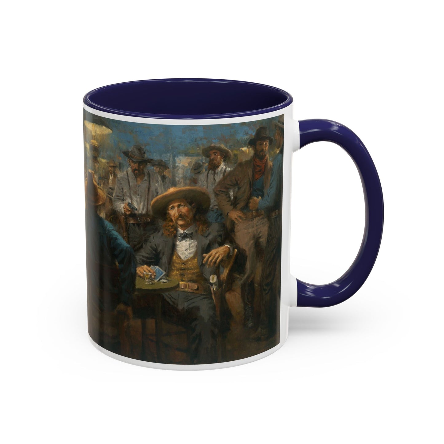 Wild Bill's Last Deal | Vintage Poker Western Art Coffee Mug - 11 & 15 oz