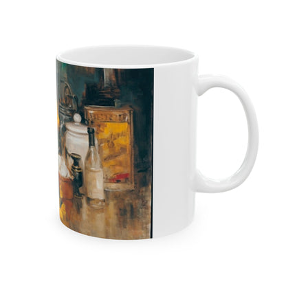 Italian Still Life | European Kitchen | Ceramic Mug — Vintage Country Life Coffee Cup (11oz/15oz)