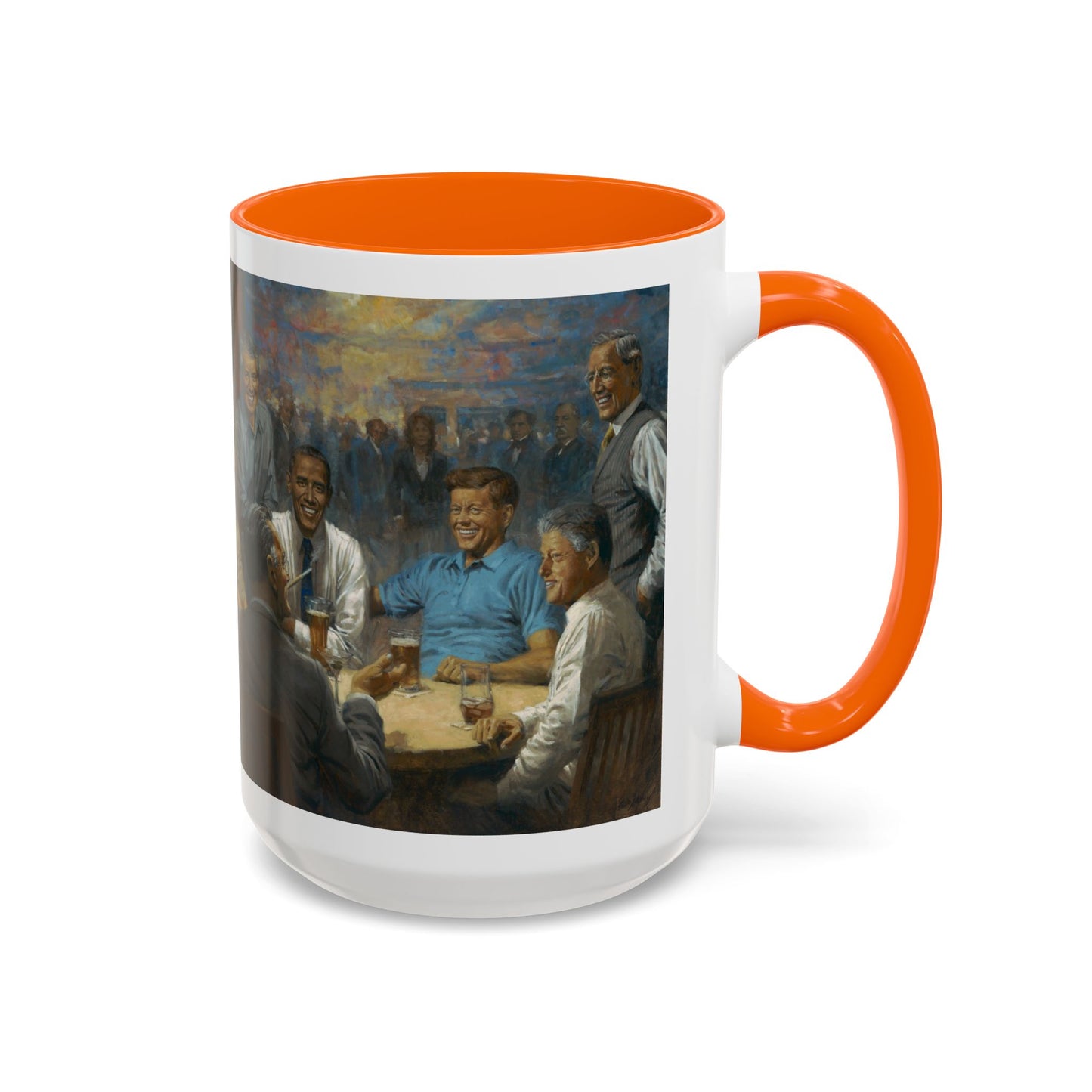 The Democratic Club Coffee Mug - 11oz & 15oz - Past Democrat Presidents Social Club with Obama