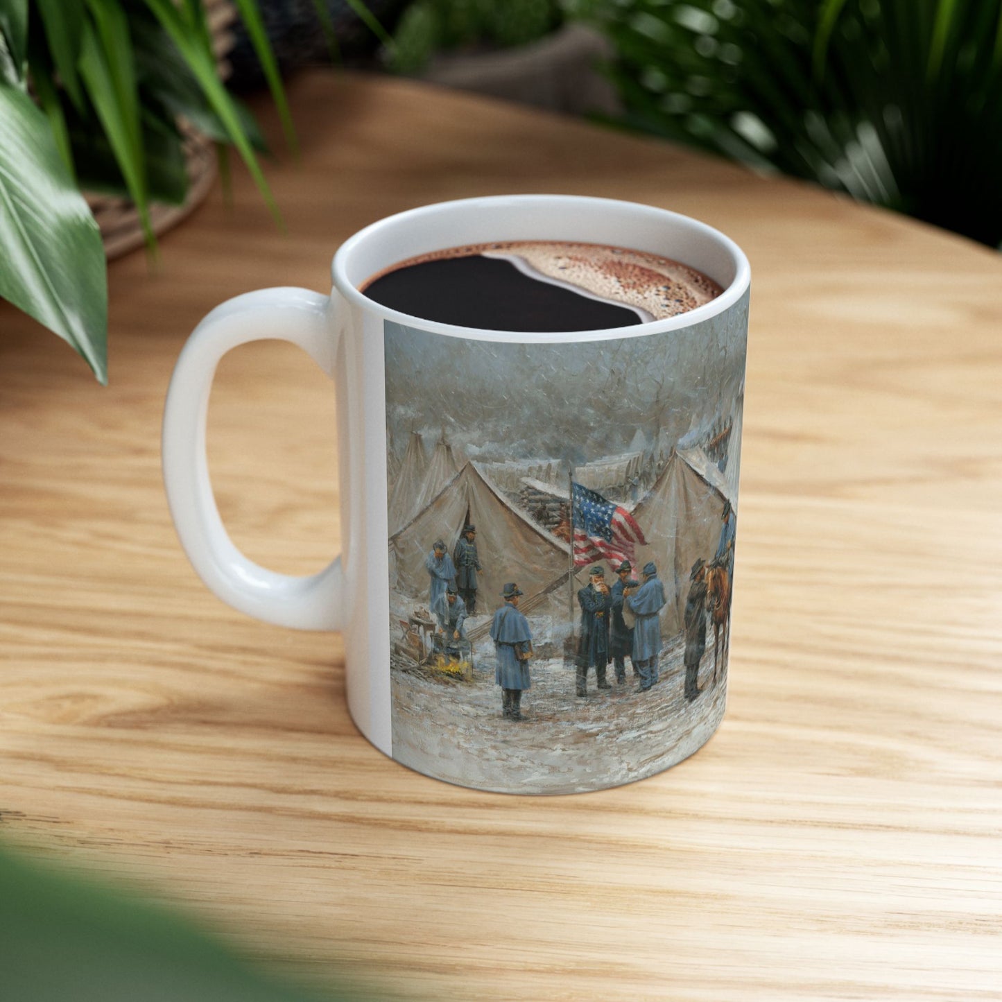 City of Soldiers - Ceramic Mug with Pea Ridge Civil War Design.