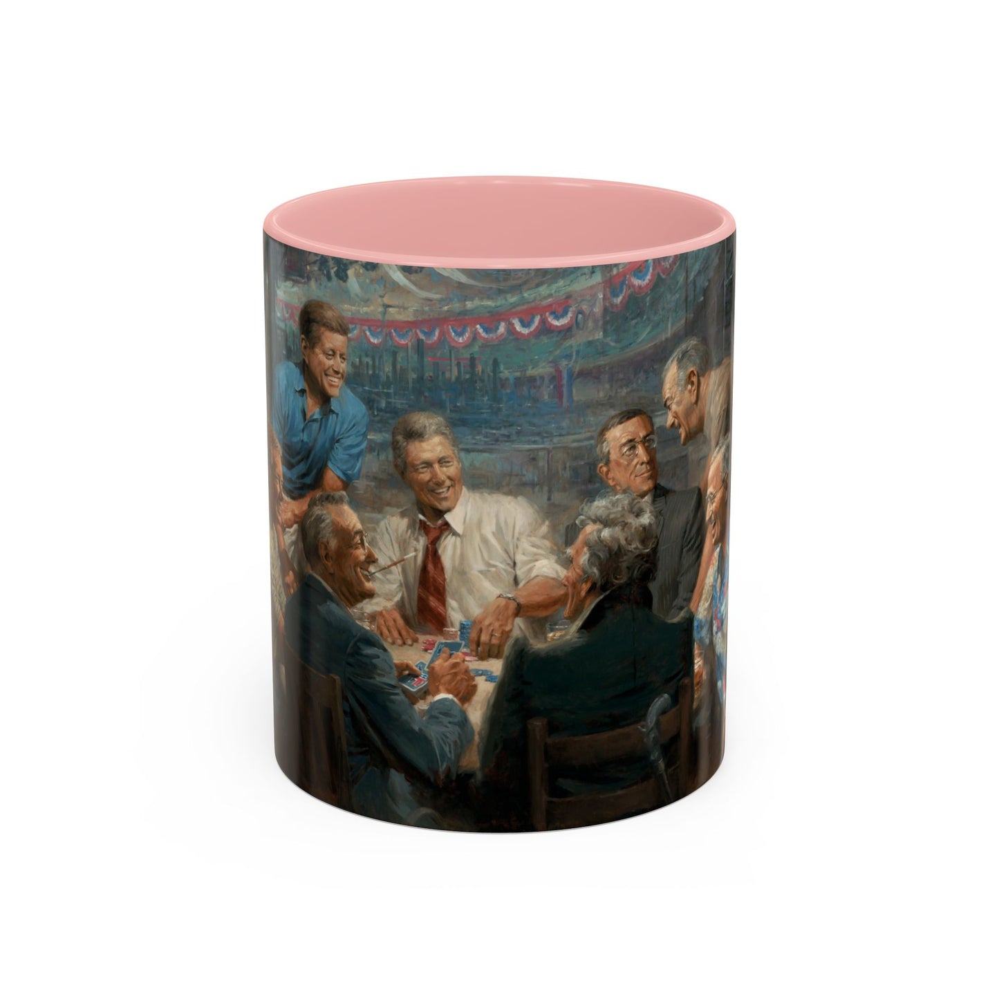 Callin the Blue Coffee Mug - Elegant Accent Coffee Mug 11oz & 15oz with Presidential Gathering Design
