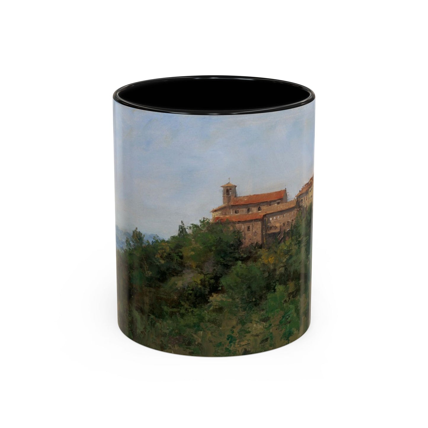 Hilltown Scansano - Elegant Accented Coffee Mug - 11oz & 15oz - Italian Landscapes