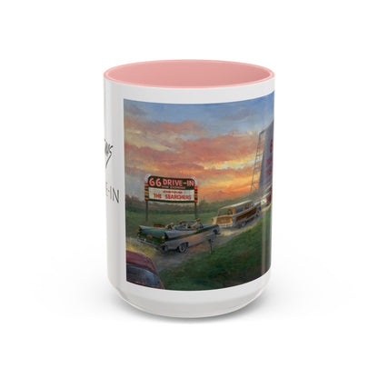 Retro Drive-In Coffee Mug - 66 Theatre Nostalgia - Andy Thomas Designs