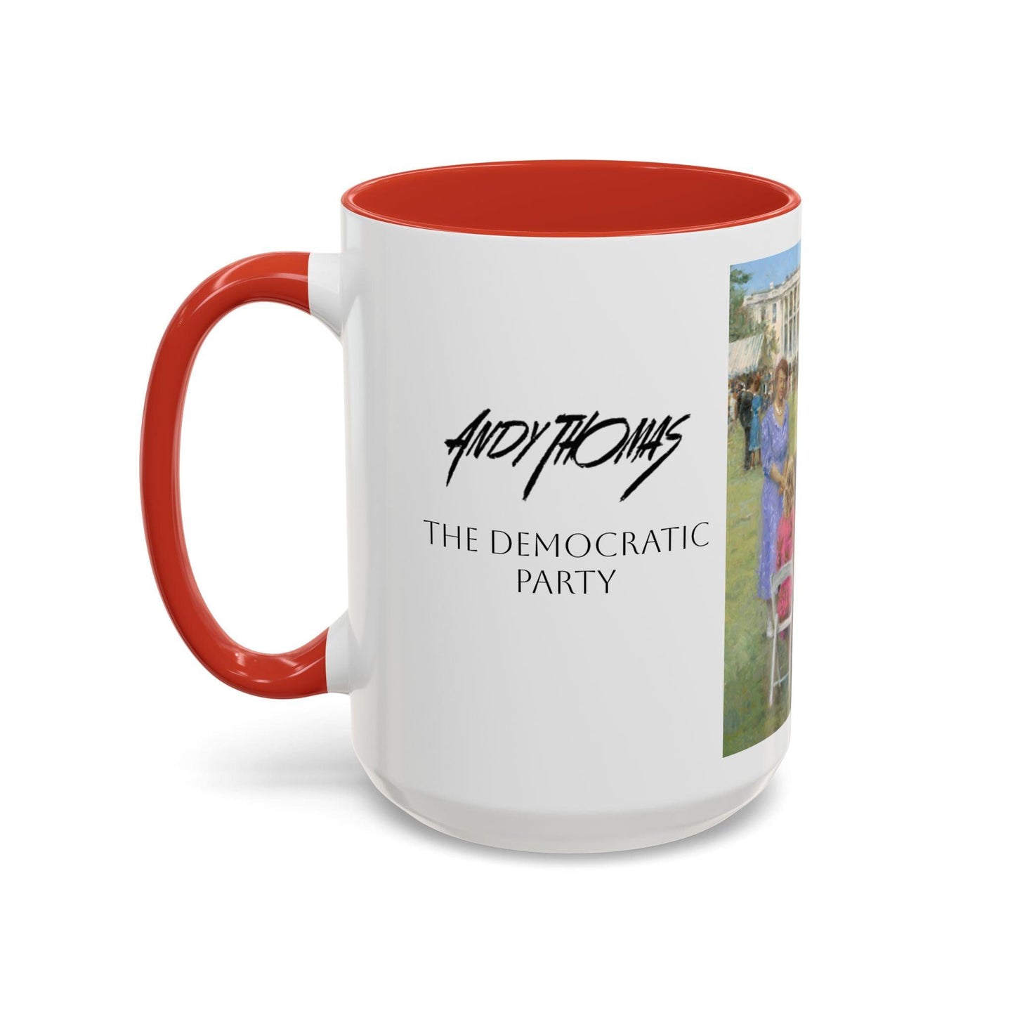 The Dem. Party - Elegant Event Themed Coffee Mug - 11oz & 15oz - Whitehouse Gathering with Biden - Andy Thomas Designs