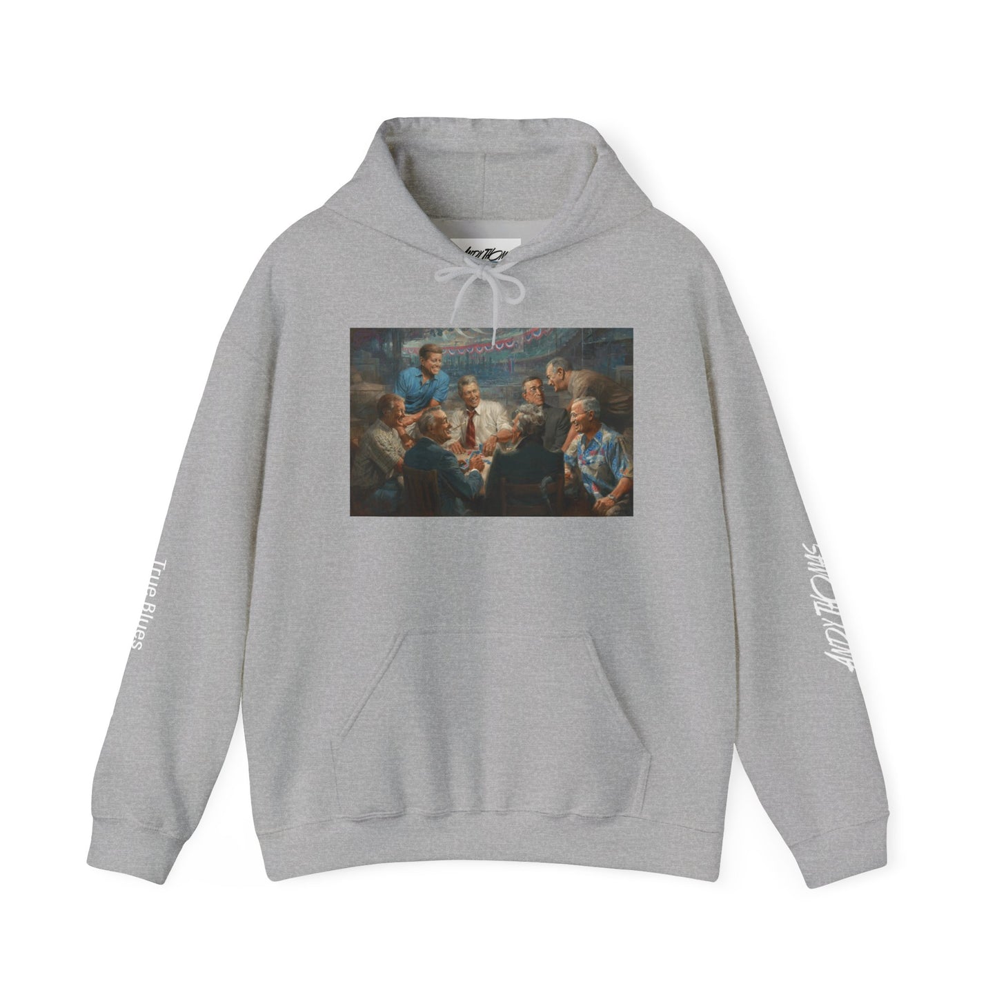 True Blues — Presidents Playing Poker Portrait Pullover