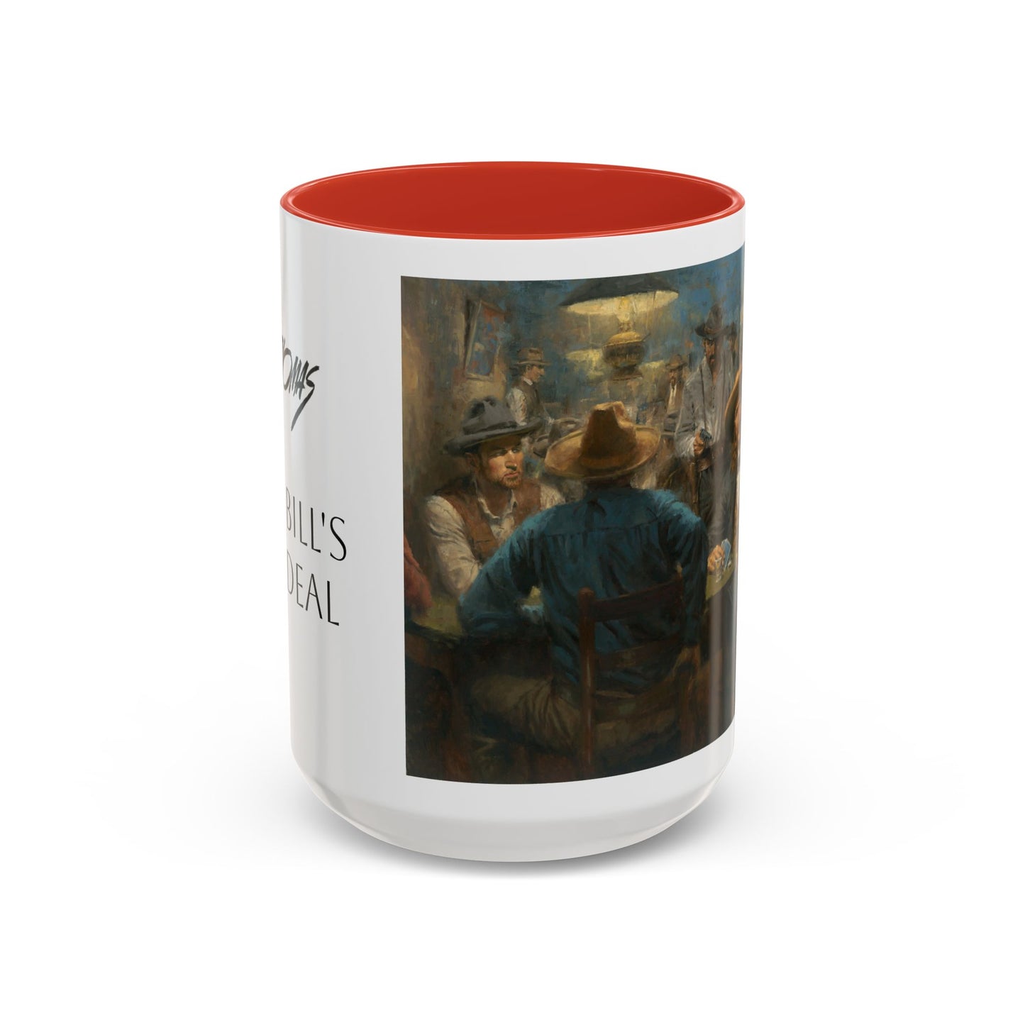 Wild Bill's Last Deal | Vintage Poker Western Art Coffee Mug - 11 & 15 oz