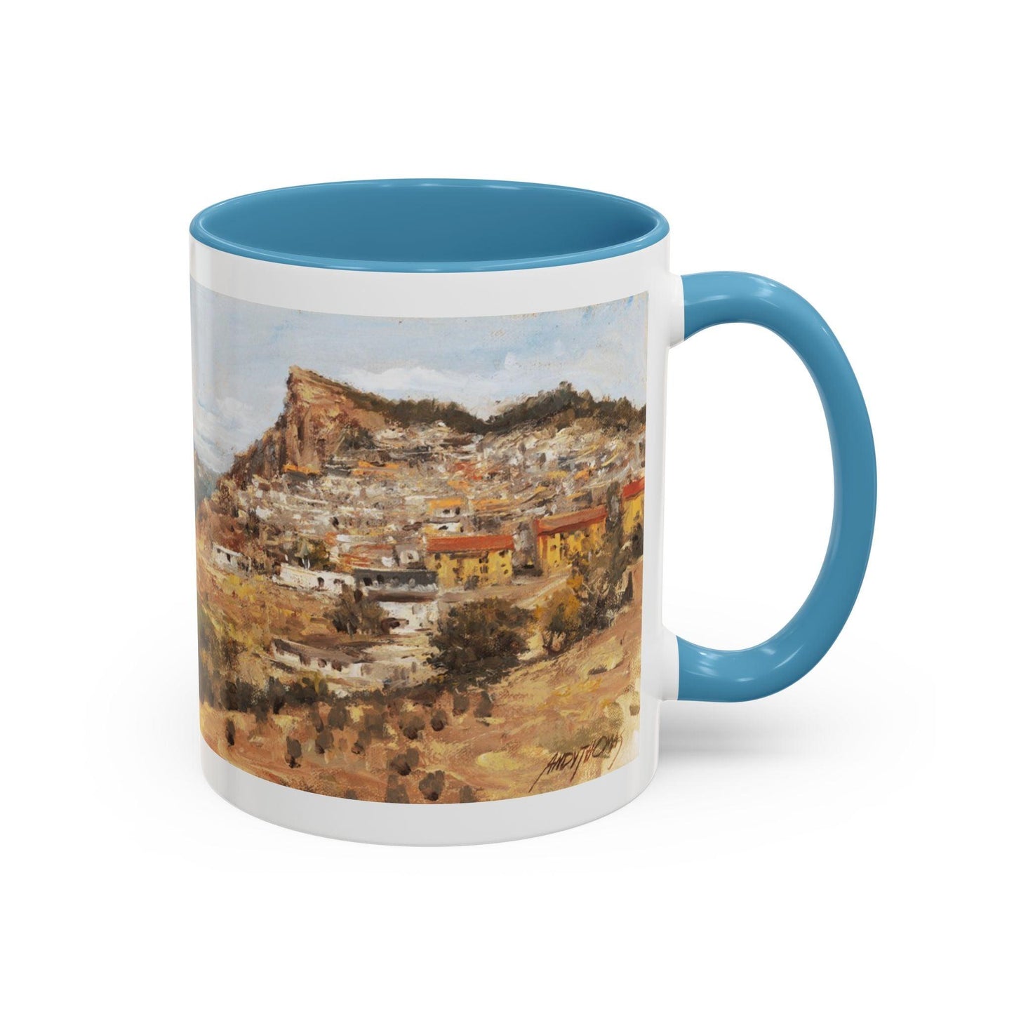 San Nicola dell'Alto - Elegant Accented Coffee Mug - 11oz & 15oz - Italian Landscapes - Andy Thomas Designs