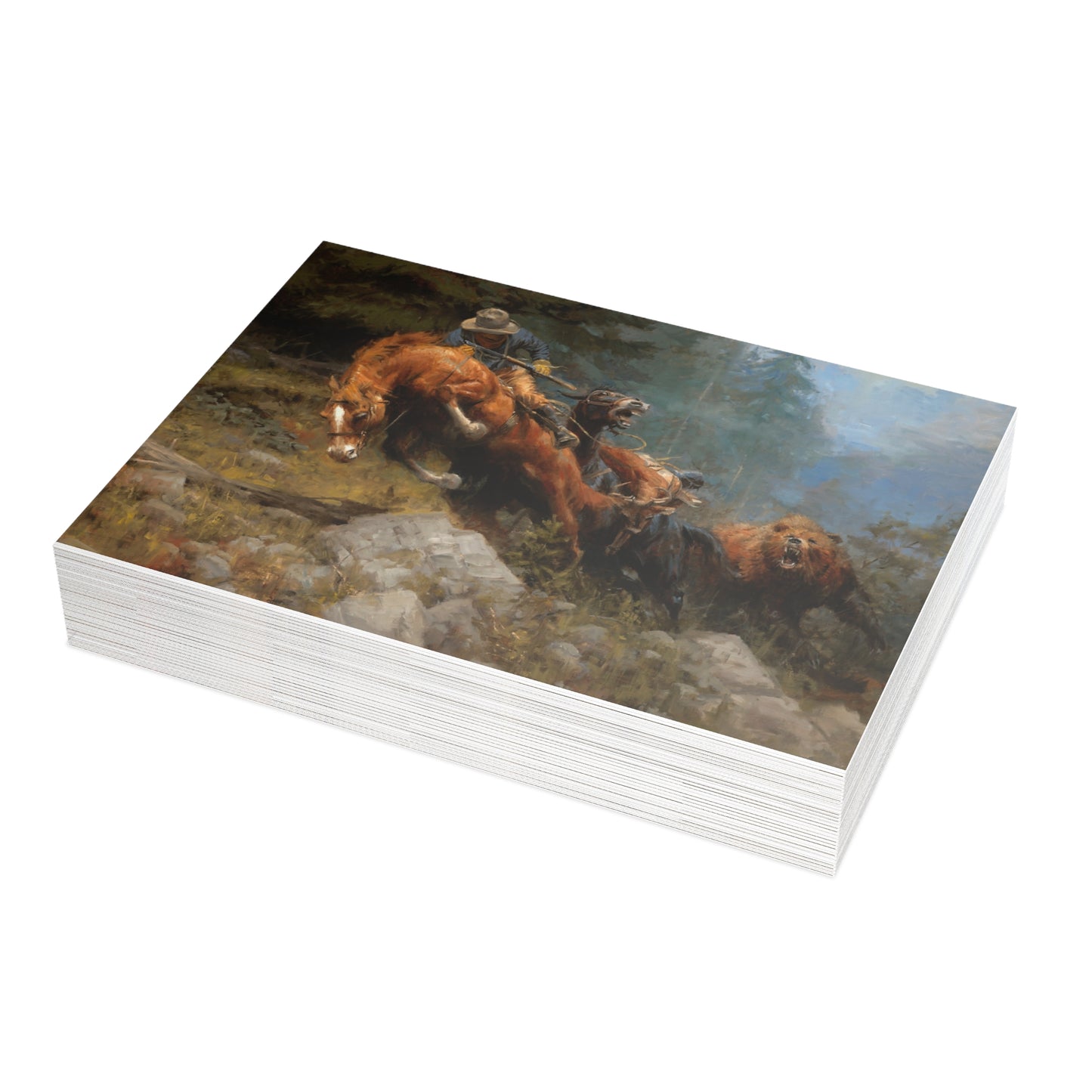 Note Cards: Grizzly Mountain - Envelopes Included