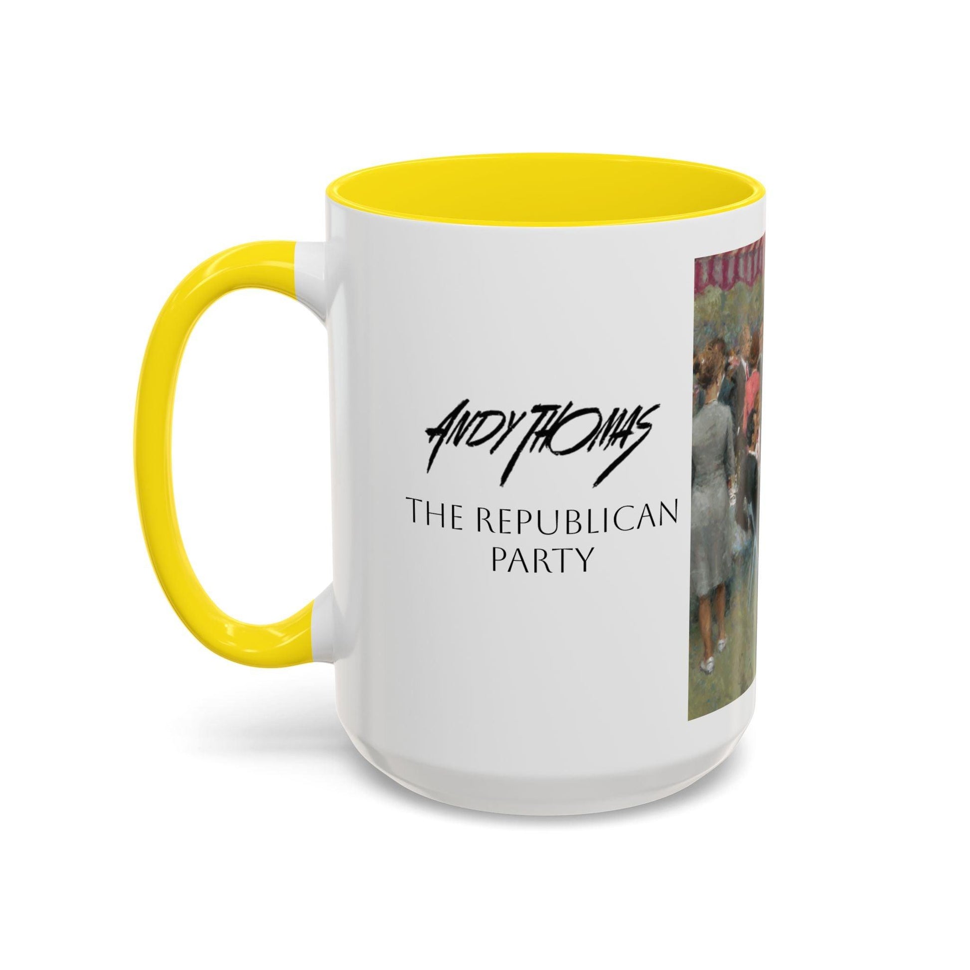 The Repub. Party Coffee Mug - Elegant Accent Coffee Mug 11oz & 15oz with Presidential Gathering Design - Andy Thomas Designs