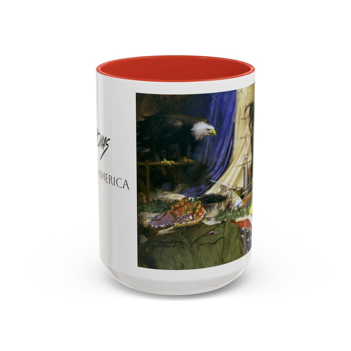 Tribute to America Coffee Mug - 11oz & 15oz - Veterans & Service members | Patriotic Artwork - Andy Thomas Designs